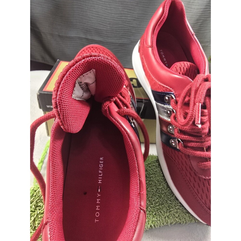 TOMMY HILFIGER RHENA RED WOMENS SNEAKER TWRHENA RED Sz 6 - Picture 10 of 15